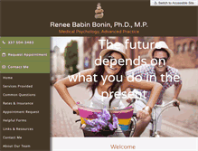 Tablet Screenshot of drreneebabinbonin.com